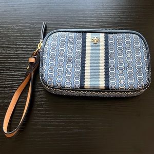 Tory Burch Limited Edition Gemini Link Canvas Wristlet
